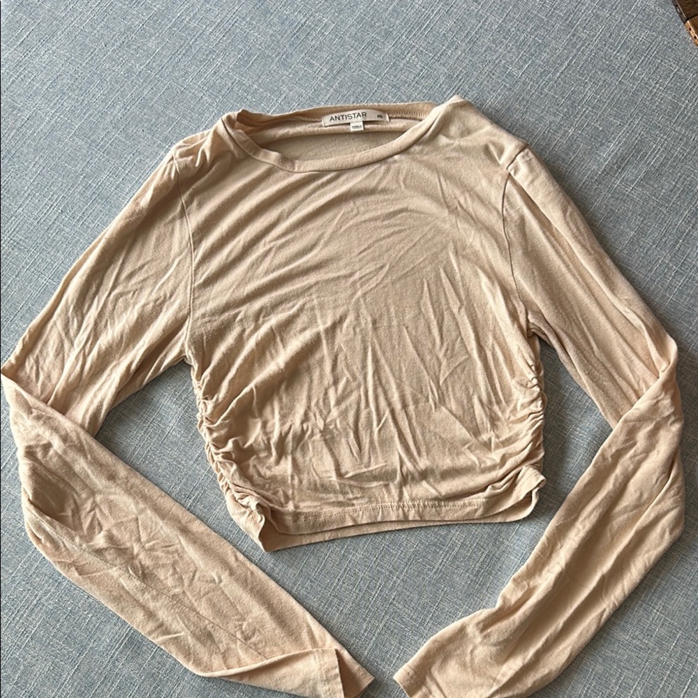 Antistar Beige Long Sleeve Top